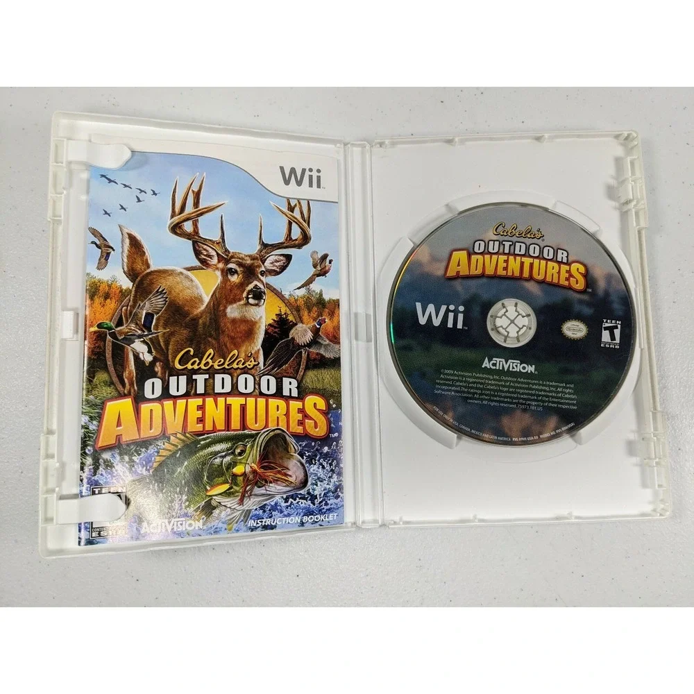 3 Wii games Rapala Tournament Fishing & Monster Buck Hunter & Outdoor Adventures